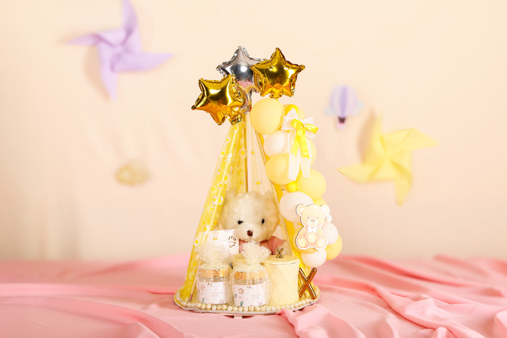 Golden Teddy Celebration Hamper