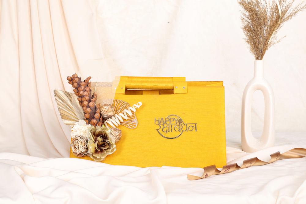 Golden Bond Rakhi Silk Hamper