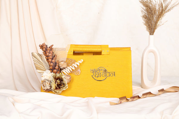 Golden Bond Rakhi Silk Hamper