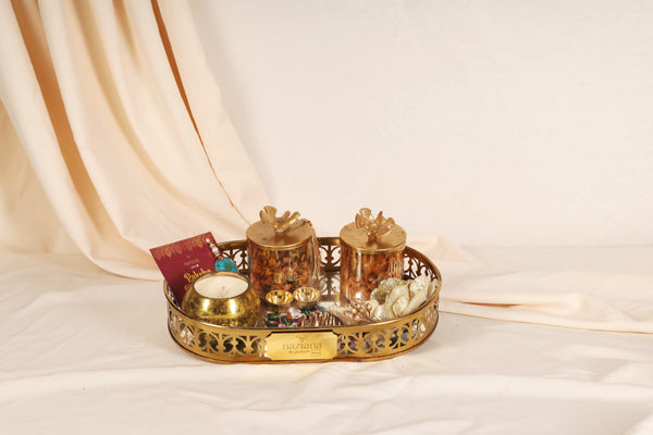 Golden Bond Rakhi Tray