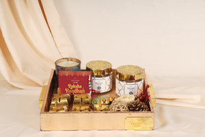 Golden Grace Rakhi Tray