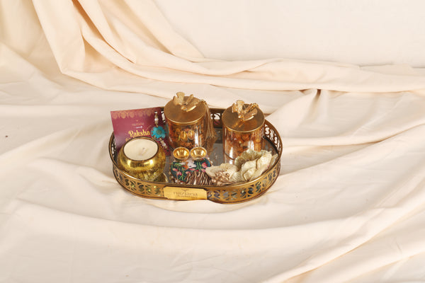 Golden Bond Rakhi Tray