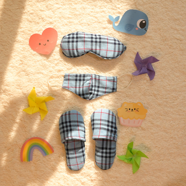 Blue Checks Night Suit Set