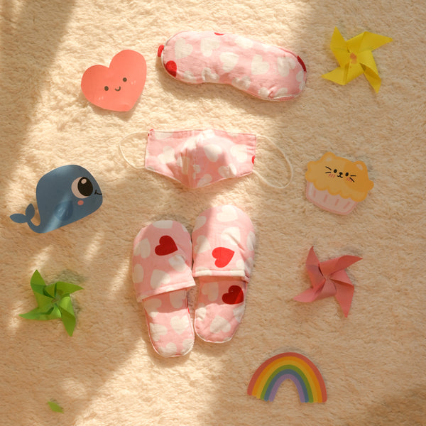 Pink Heart Night Suit Set