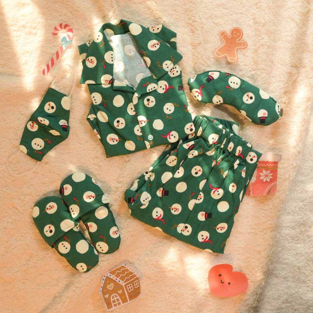 Snowman Fun Kids Night Suit Set