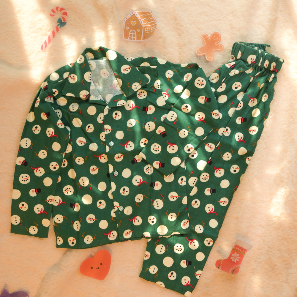 Snowman Fun Kids Night Suit Set