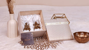 Divine Brass Laxmi Ganesh Idol Set