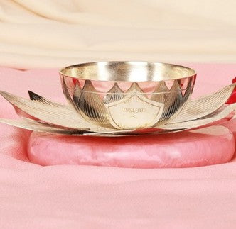 Radiant German Silver Lotus Diya