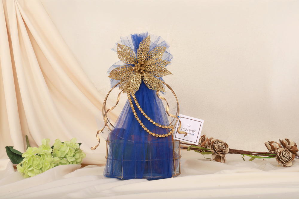 Royal celebration metal basket
