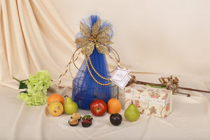 Royal celebration metal basket